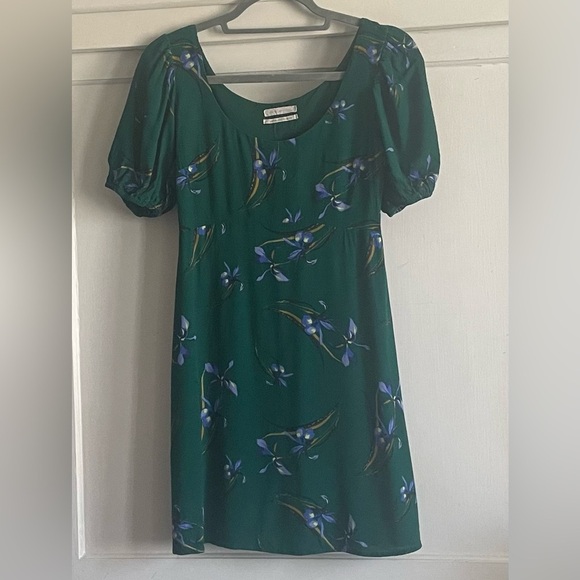 Urban Outfitters Emerald Green Floral Dress. Pre-Owned. - Picture 8 of 12